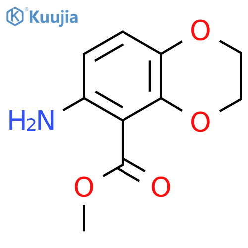 Methyl 6-amino-2,3-dihydrobenzo[b][1,4]dioxine-5-carboxylate structure