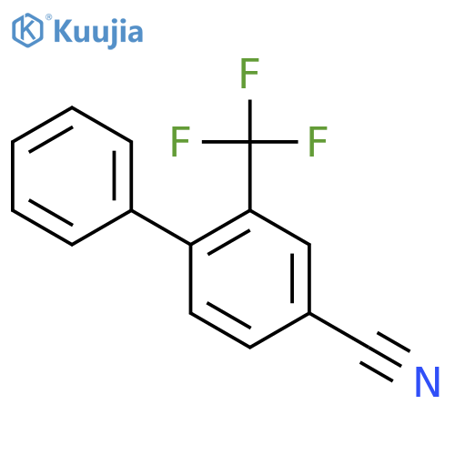 4-Cyano-2-(trifluoromethyl)biphenyl structure