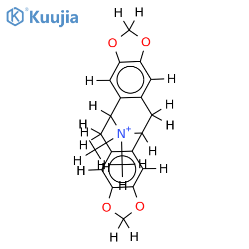 (5S)-15,15-dimethyl-5,6,12,13-tetrahydro-5,12-epiazano-cycloocta[1'',2'':4,5;5'',6'':4',5']bis(benzo[1,2-d][1,3]dioxol)ium; perchlorate structure