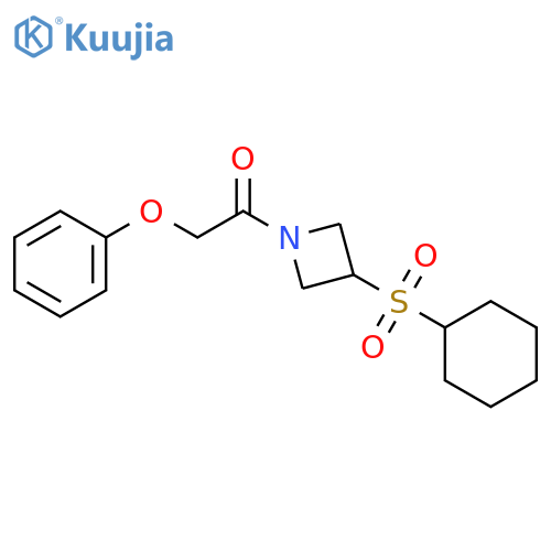 1-[3-(cyclohexanesulfonyl)azetidin-1-yl]-2-phenoxyethan-1-one structure