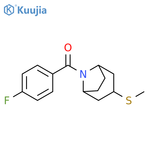 8-(4-fluorobenzoyl)-3-(methylsulfanyl)-8-azabicyclo[3.2.1]octane structure