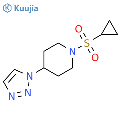 1-(Cyclopropylsulfonyl)-4-(1H-1,2,3-triazol-1-yl)piperidine structure