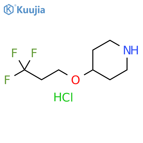 4-(3,3,3-trifluoropropoxy)piperidine hydrochloride structure