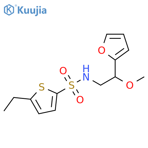 5-ethyl-N-[2-(furan-2-yl)-2-methoxyethyl]thiophene-2-sulfonamide structure