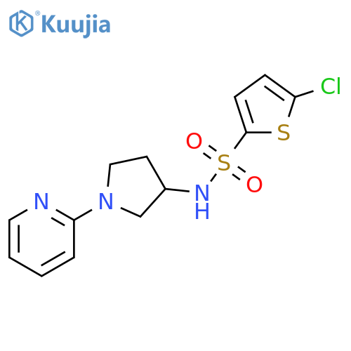 5-Chloro-N-[1-(2-pyridinyl)-3-pyrrolidinyl]-2-thiophenesulfonamide structure