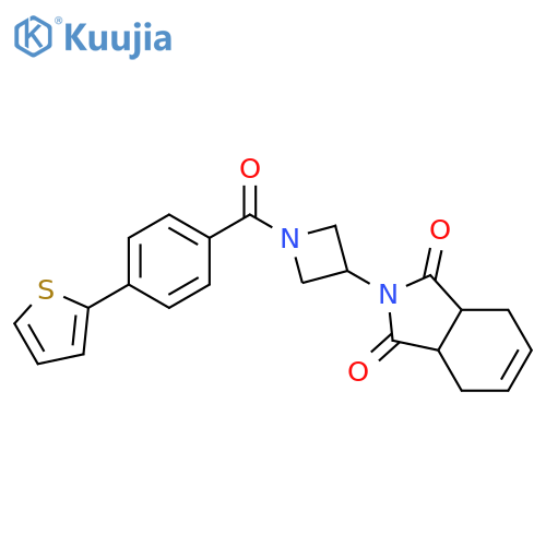 2-[1-(4-thiophen-2-ylbenzoyl)azetidin-3-yl]-3a,4,7,7a-tetrahydroisoindole-1,3-dione structure