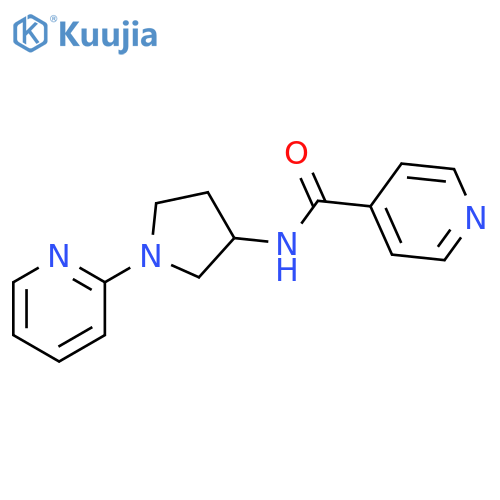 N-[1-(2-Pyridinyl)-3-pyrrolidinyl]-4-pyridinecarboxamide structure