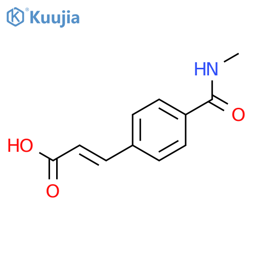 2-Propenoic acid, 3-[4-[(methylamino)carbonyl]phenyl]-, (2E)- structure