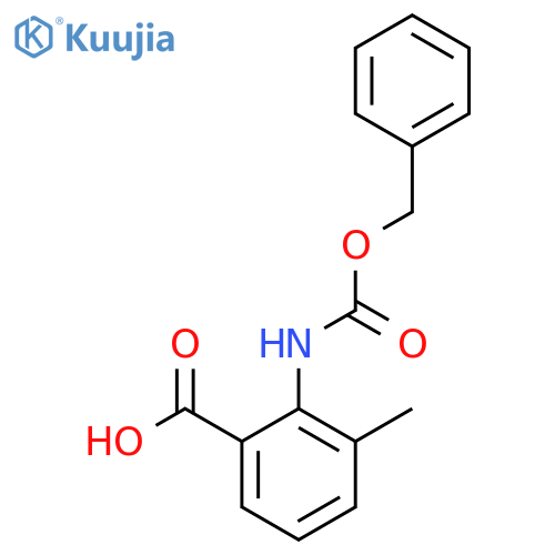 2-{[(Benzyloxy)carbonyl]amino}-3-methylbenzoic acid structure