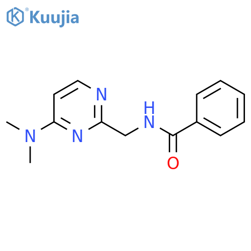 N-{[4-(dimethylamino)pyrimidin-2-yl]methyl}benzamide structure