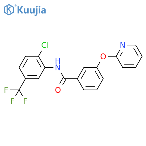 N-(2-chloro-5-(trifluoromethyl)phenyl)-3-(pyridin-2-yloxy)benzamide structure