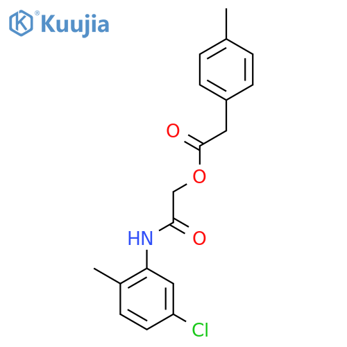 [(5-chloro-2-methylphenyl)carbamoyl]methyl 2-(4-methylphenyl)acetate structure