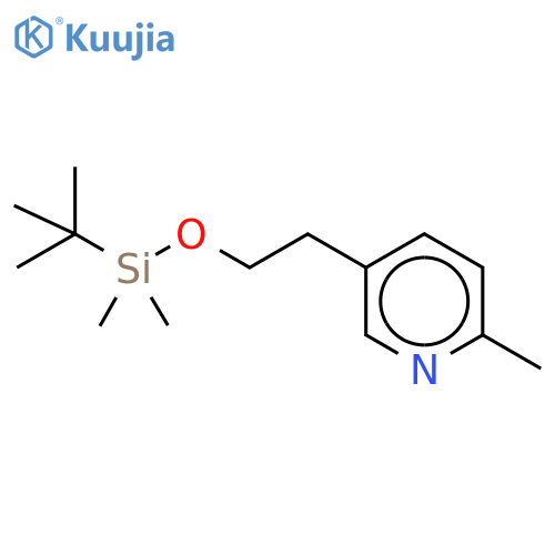 5-2-(tert-Butyldimethylsilyloxy)ethyl-2-methyl-pyridine structure
