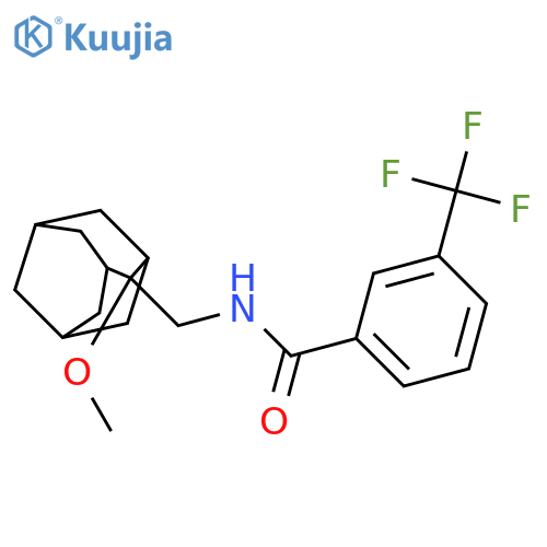 N-[(2-methoxy-2-adamantyl)methyl]-3-(trifluoromethyl)benzamide structure