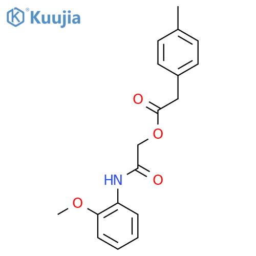 [(2-methoxyphenyl)carbamoyl]methyl 2-(4-methylphenyl)acetate structure
