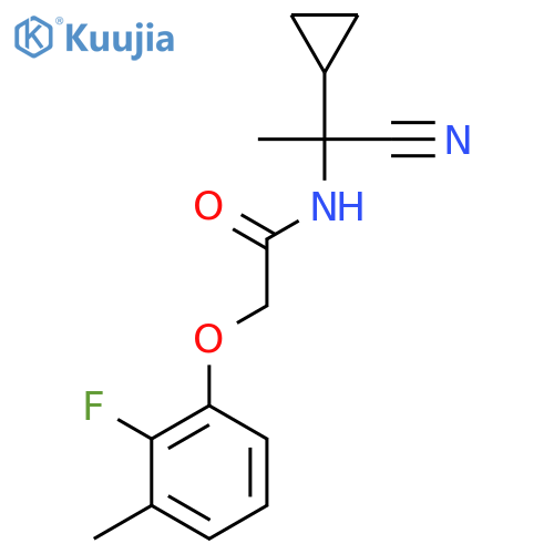 N-(1-cyano-1-cyclopropylethyl)-2-(2-fluoro-3-methylphenoxy)acetamide structure