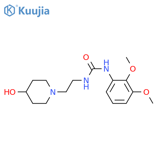 3-(2,3-dimethoxyphenyl)-1-[2-(4-hydroxypiperidin-1-yl)ethyl]urea structure