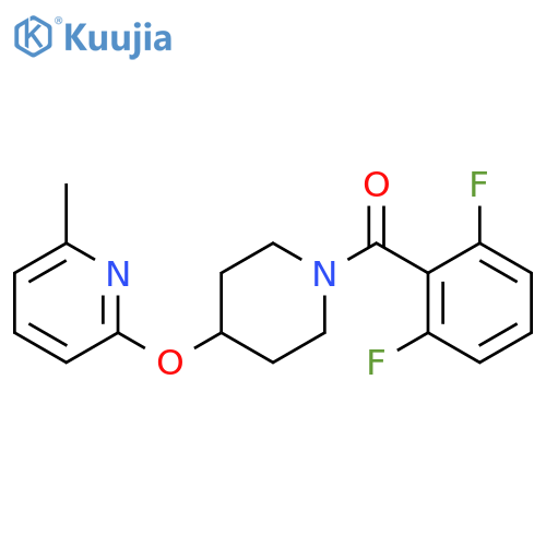 2-{[1-(2,6-difluorobenzoyl)piperidin-4-yl]oxy}-6-methylpyridine structure