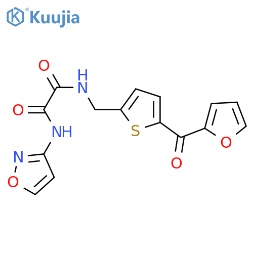 N-{[5-(furan-2-carbonyl)thiophen-2-yl]methyl}-N'-(1,2-oxazol-3-yl)ethanediamide structure