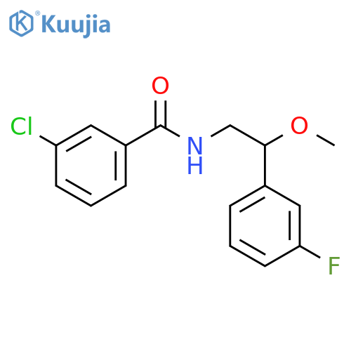 3-Chloro-N-[2-(3-fluorophenyl)-2-methoxyethyl]benzamide structure