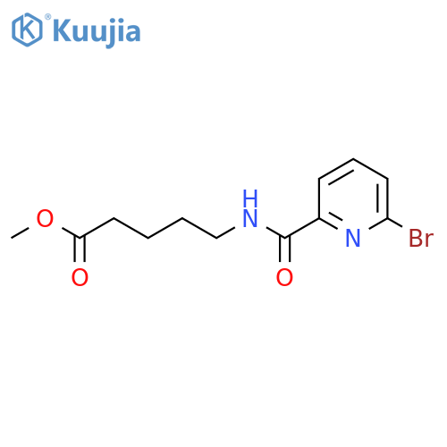Methyl 5-[(6-bromopyridin-2-yl)formamido]pentanoate structure
