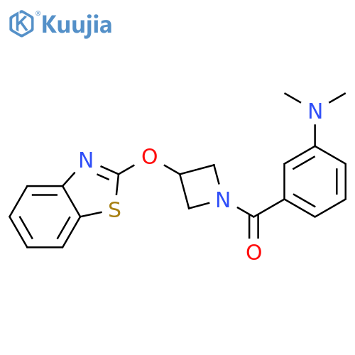 3-[3-(1,3-benzothiazol-2-yloxy)azetidine-1-carbonyl]-N,N-dimethylaniline structure