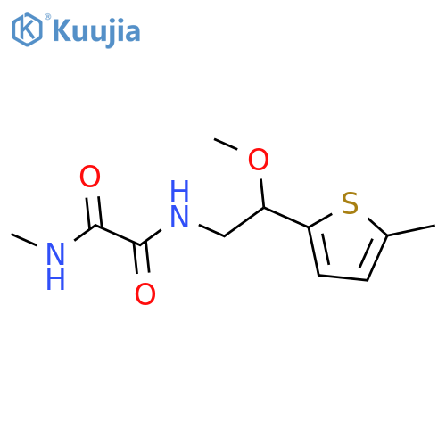 N'-[2-methoxy-2-(5-methylthiophen-2-yl)ethyl]-N-methyloxamide structure