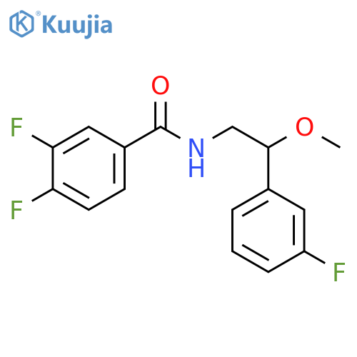 3,4-Difluoro-N-[2-(3-fluorophenyl)-2-methoxyethyl]benzamide structure