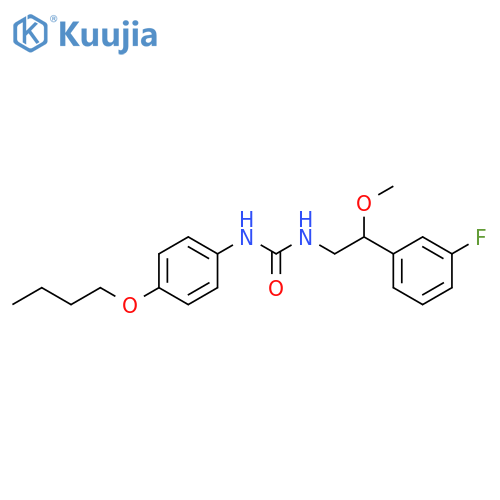 N-(4-Butoxyphenyl)-N′-[2-(3-fluorophenyl)-2-methoxyethyl]urea structure