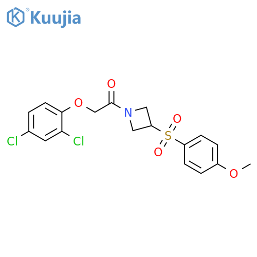 2-(2,4-dichlorophenoxy)-1-[3-(4-methoxybenzenesulfonyl)azetidin-1-yl]ethan-1-one structure