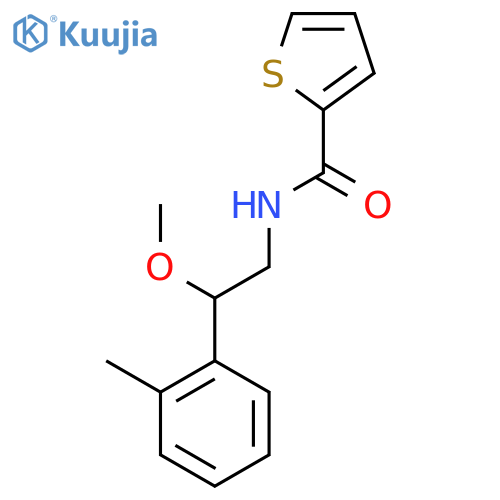 N-(2-methoxy-2-(o-tolyl)ethyl)thiophene-2-carboxamide structure