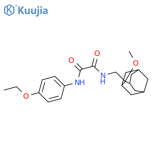 N'-(4-ethoxyphenyl)-N-[(2-methoxy-2-adamantyl)methyl]oxamide structure