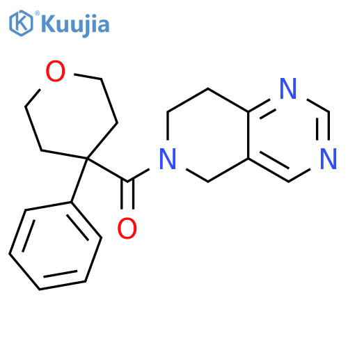 (7,8-Dihydropyrido[4,3-d]pyrimidin-6(5H)-yl)(tetrahydro-4-phenyl-2H-pyran-4-yl)methanone structure