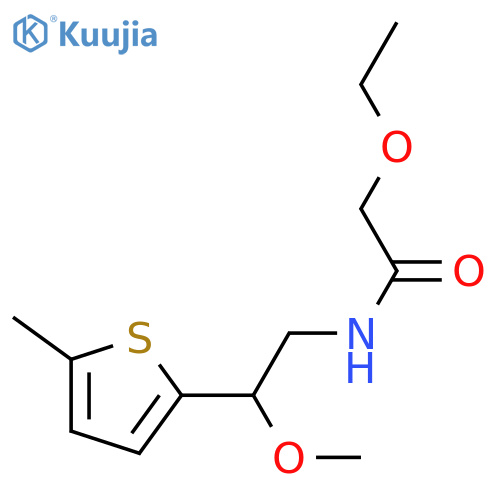 2-ethoxy-N-[2-methoxy-2-(5-methylthiophen-2-yl)ethyl]acetamide structure