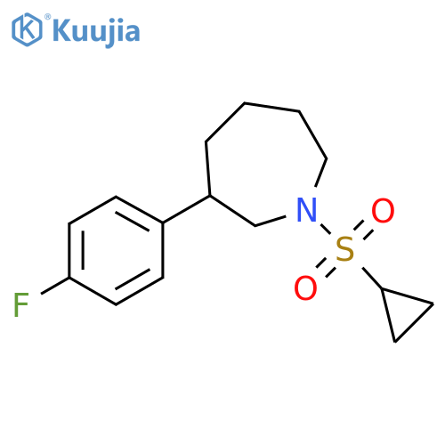 1-(cyclopropanesulfonyl)-3-(4-fluorophenyl)azepane structure