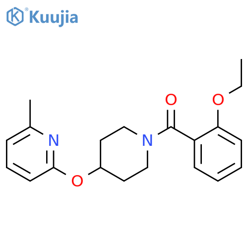 2-{[1-(2-ethoxybenzoyl)piperidin-4-yl]oxy}-6-methylpyridine structure