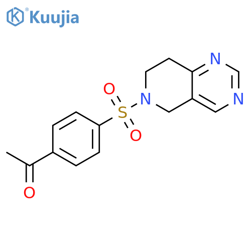 1-[4-[(7,8-Dihydropyrido[4,3-d]pyrimidin-6(5H)-yl)sulfonyl]phenyl]ethanone structure