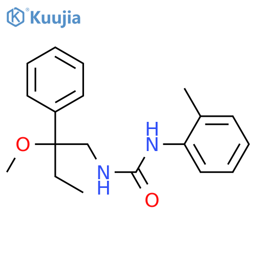 1-(2-methoxy-2-phenylbutyl)-3-(2-methylphenyl)urea structure