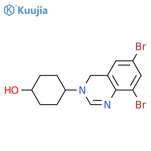 4-(6,8-Dibromoquinazolin-3(4H)-yl)cyclohexanol structure