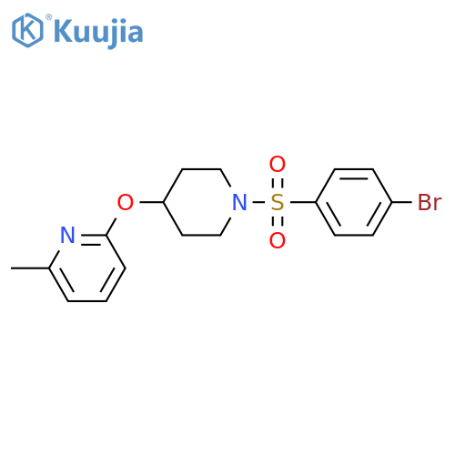 2-{[1-(4-bromobenzenesulfonyl)piperidin-4-yl]oxy}-6-methylpyridine structure