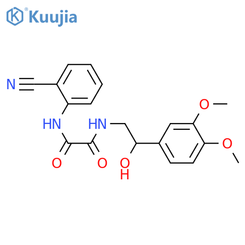 N-(2-cyanophenyl)-N'-[2-(3,4-dimethoxyphenyl)-2-hydroxyethyl]ethanediamide structure