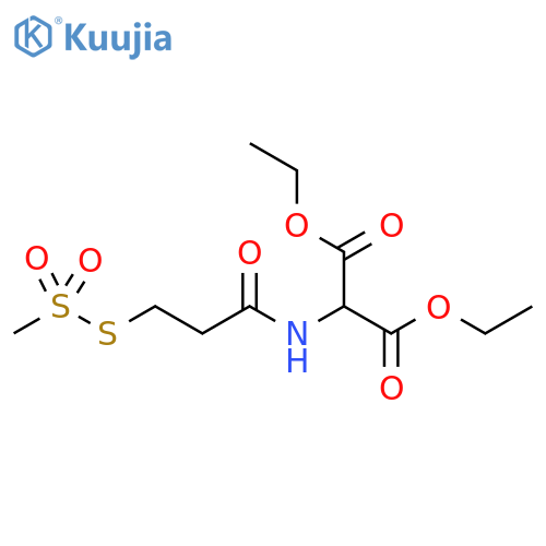 Diethyl N-(2-Malonyl)-3-(methylsulfonylthio)-propanamide structure