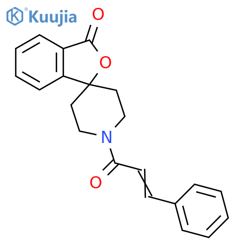 1'-[(2E)-3-phenylprop-2-enoyl]-3H-spiro[2-benzofuran-1,4'-piperidine]-3-one structure