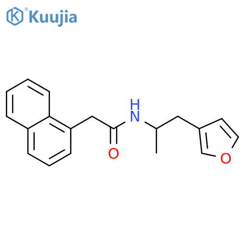 N-[1-(furan-3-yl)propan-2-yl]-2-(naphthalen-1-yl)acetamide structure
