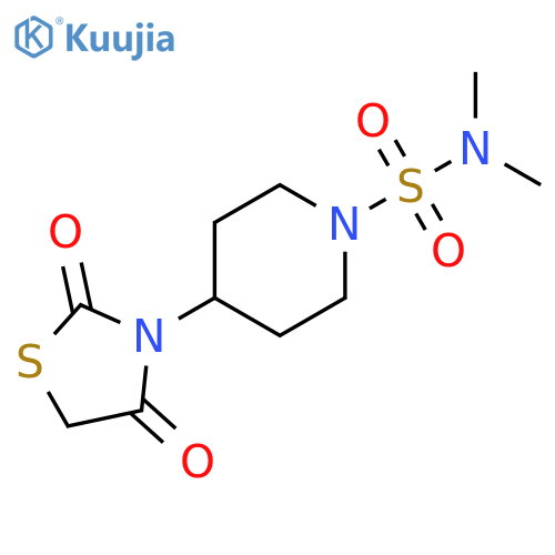 4-(2,4-Dioxo-3-thiazolidinyl)-N,N-dimethyl-1-piperidinesulfonamide structure