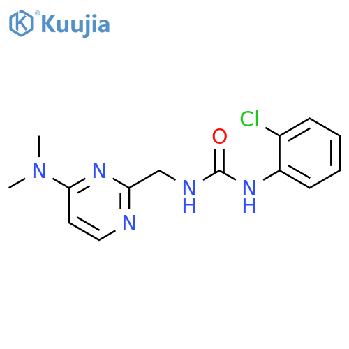 1-(2-chlorophenyl)-3-{[4-(dimethylamino)pyrimidin-2-yl]methyl}urea structure