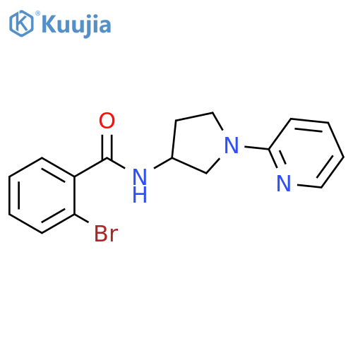 2-Bromo-N-[1-(2-pyridinyl)-3-pyrrolidinyl]benzamide structure