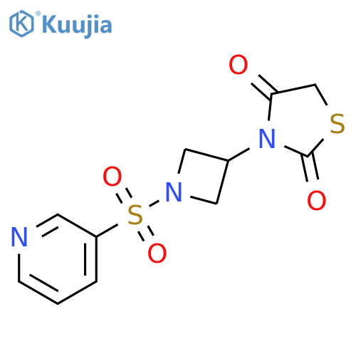 3-[1-(3-Pyridinylsulfonyl)-3-azetidinyl]-2,4-thiazolidinedione structure
