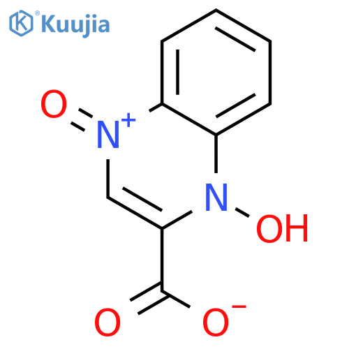 2-Quinoxalinecarboxylicacid, 1,4-dioxide structure