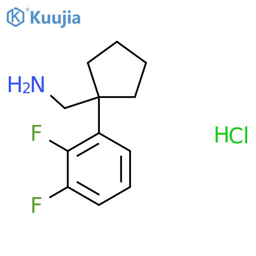 1-(2,3-Difluorophenyl)cyclopentylmethanamine Hydrochloride structure
